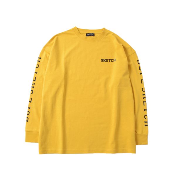 袖ロゴビッグ長袖Tシャツ
