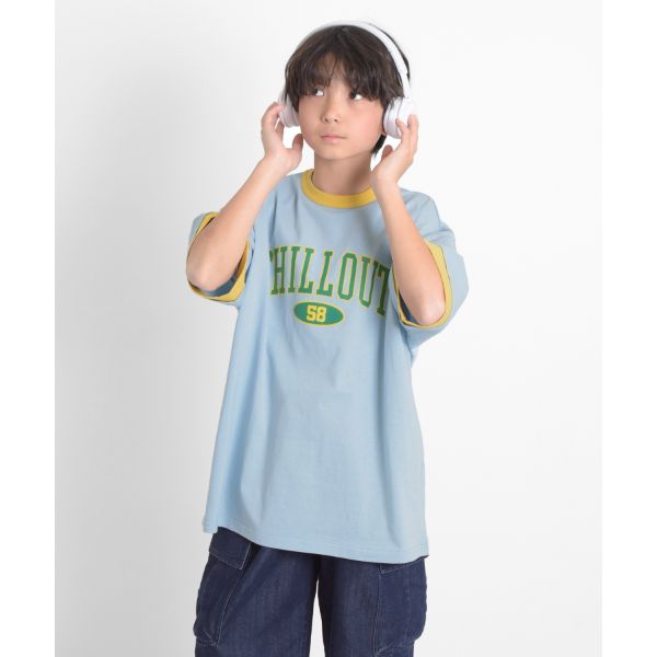 アソートカレッジプリントビッグ半袖Tシャツ