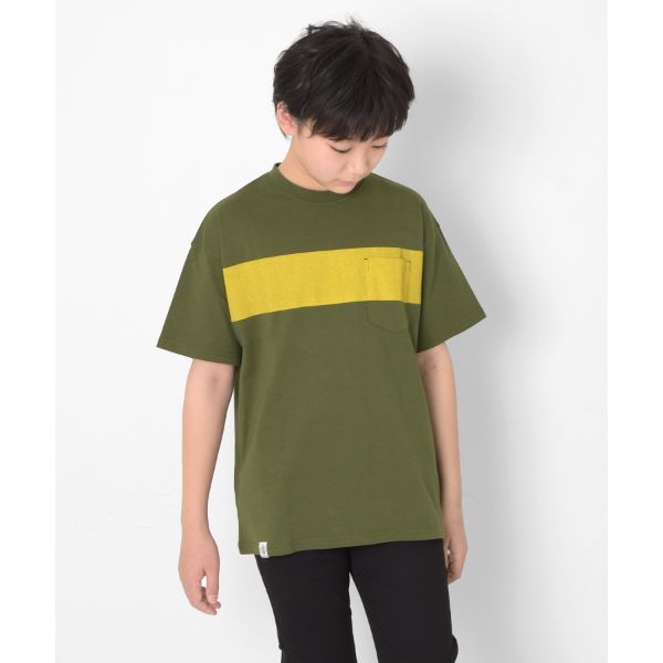 ラインボーダー半袖Tシャツ