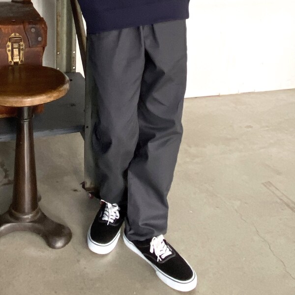 【再入荷】【プチプラ】[ワイドテーパード]コットンツイル・シェフパンツ
