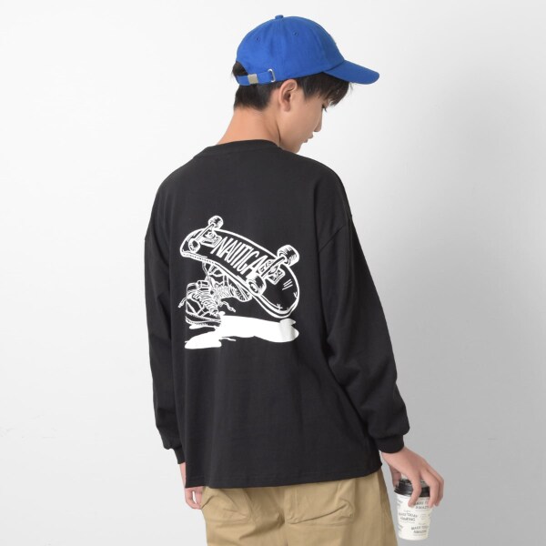 【NAUTICA】バックスケーターロゴ長袖Tシャツ