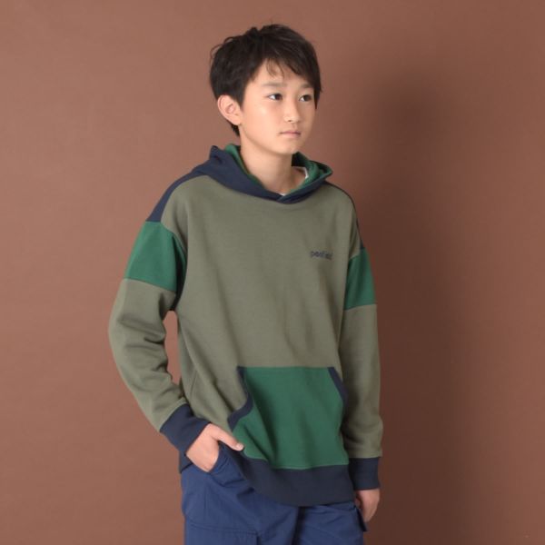 【Penfield】TC裏毛・カラーブロックパーカー