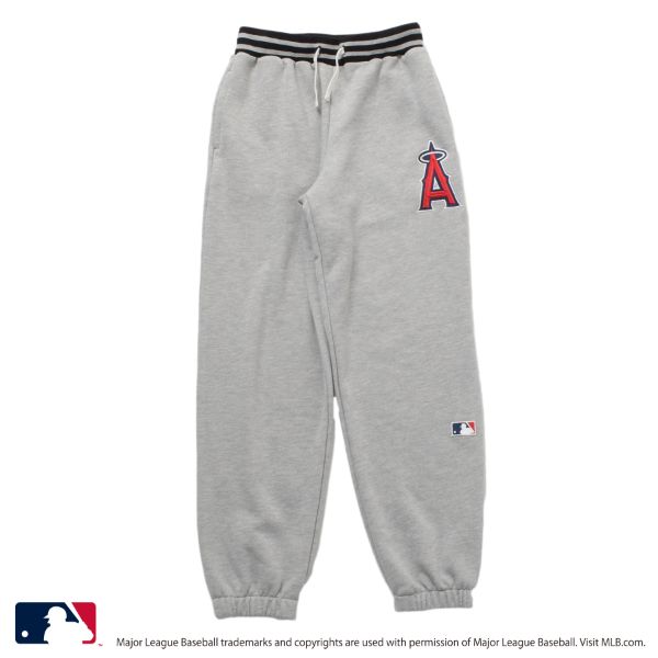 【MLB】裏毛チーム刺しゅうワッペン付きスウェットパンツ