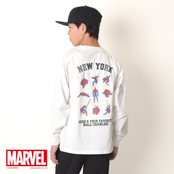 【MARVEL】スパイダーマン / バックプリントTシャツ