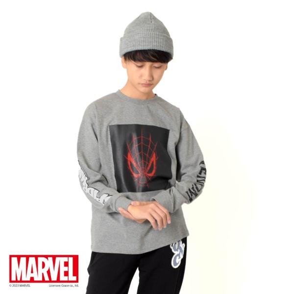 【MARVEL】スパイダーマン / 袖プリントTシャツ