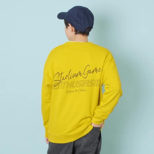 TC裏毛・クールバックロゴプリントトレーナー