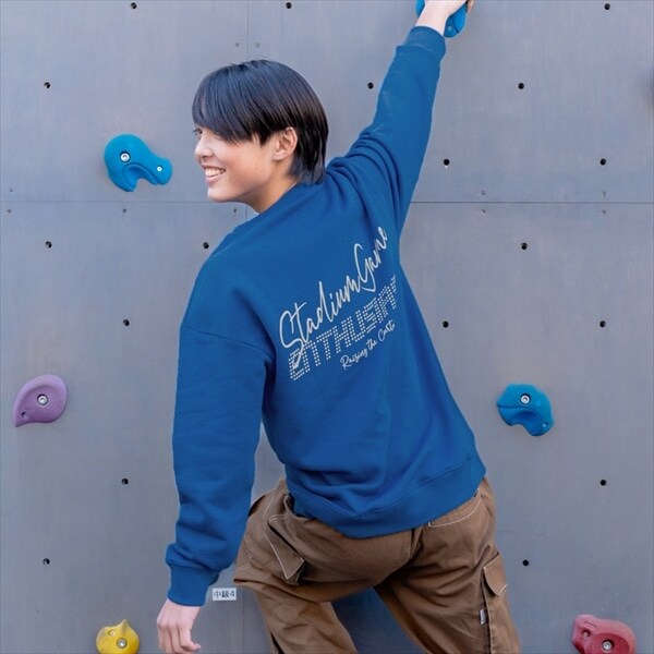 TC裏毛・クールバックロゴプリントトレーナー