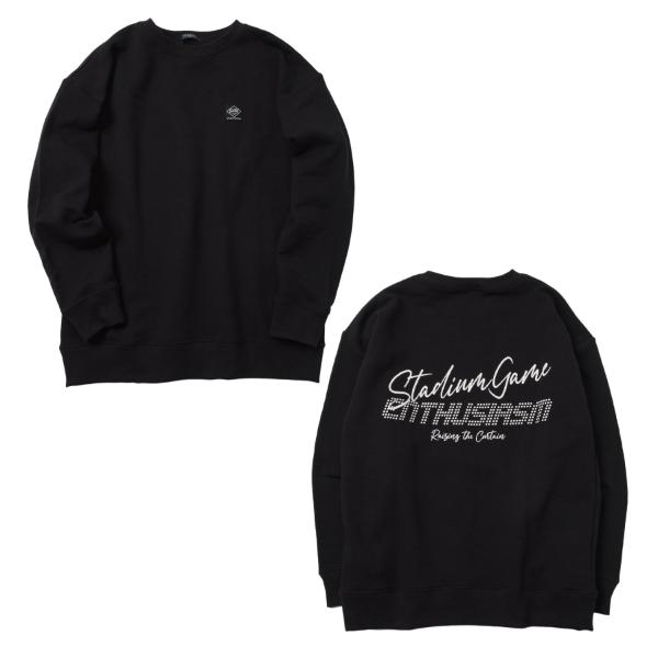 TC裏毛・クールバックロゴプリントトレーナー