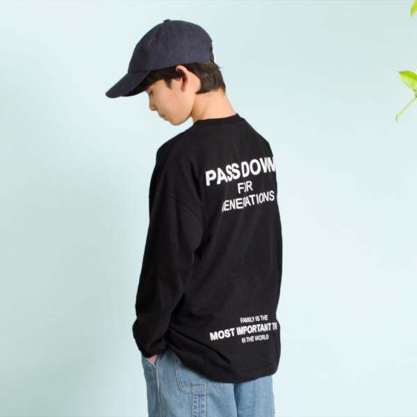 【プチプラ】アソートバックロゴ長袖Tシャツ