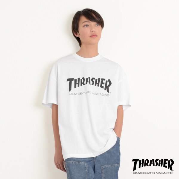 【THRASHER】フロントロゴビッグ半袖Tシャツ