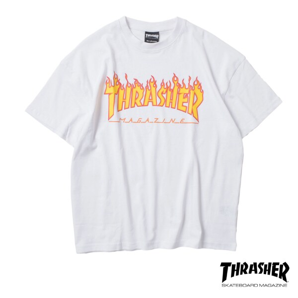 【THRASHER】ファイヤーロゴビッグ半袖Tシャツ
