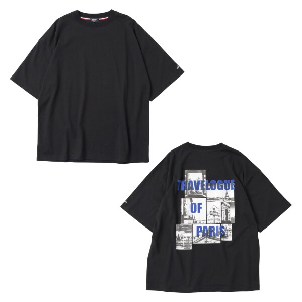 【トリコロールコレクション】パリフォトコラージュバックプリントビッグTシャツ