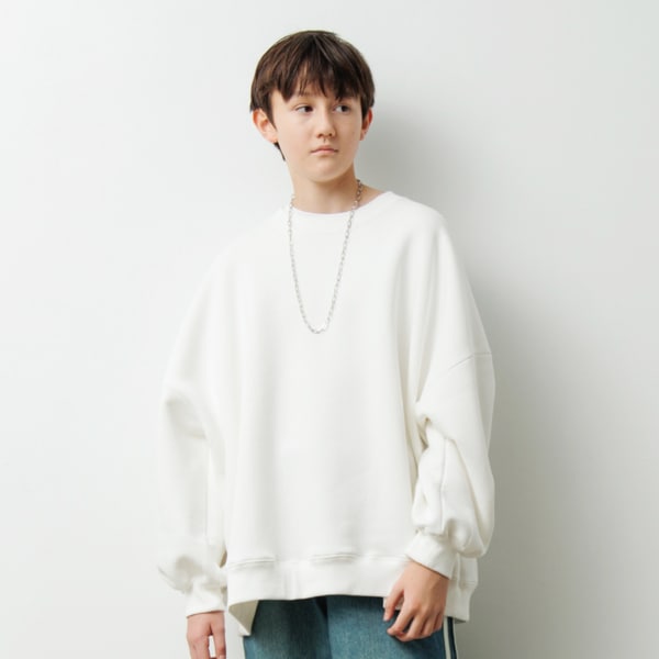 【あったか】裏起毛・ネックレス付きトレーナー