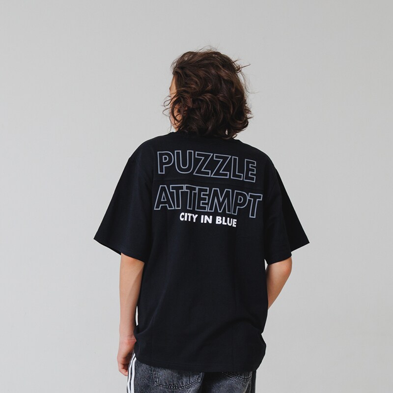 【大人向けサイズあり】バックリフレクタープリント半袖Tシャツ