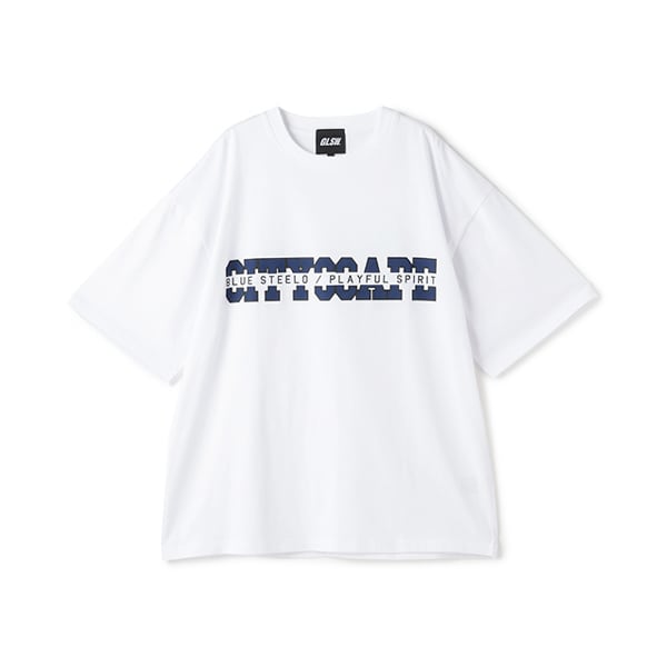 【GLSW.】【接触冷感】ハイクールコットン・オリジナルフロントプリント半袖Tシャツ