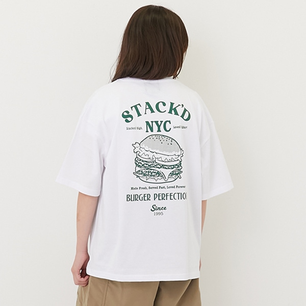 【接触冷感】ハイクールコットン・フードプリント半袖Tシャツ