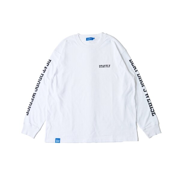 袖ロゴプリント長袖Tシャツ