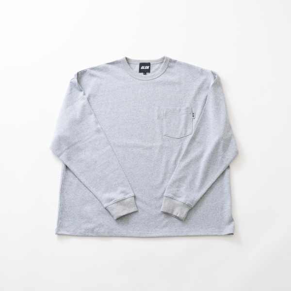 【GLSW.】【ヘビーウェイト天竺】リフレクターロゴポケット長袖Tシャツ