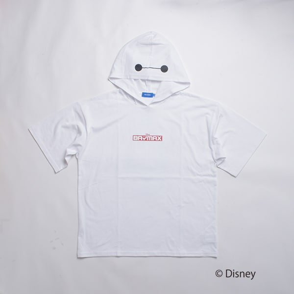 【DISNEY】BAYMAX_フード付き半袖ビッグTシャツ