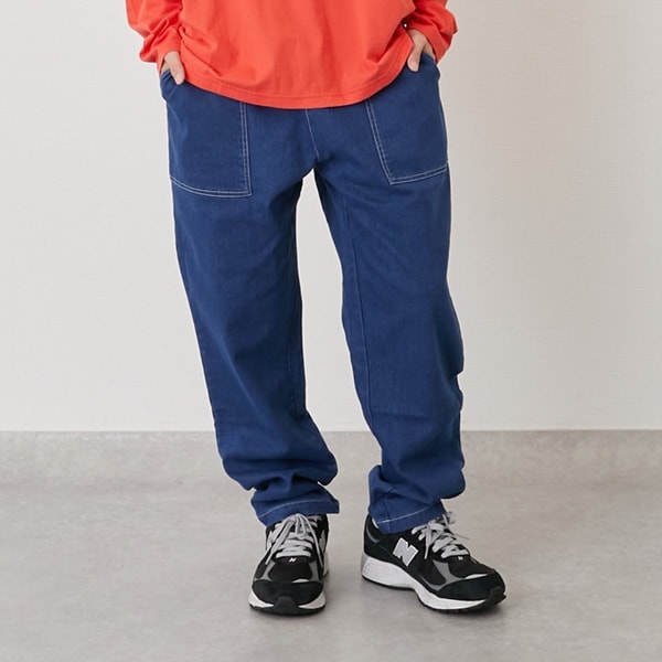 裏起毛ストレッチデニム・ベイカーパンツ