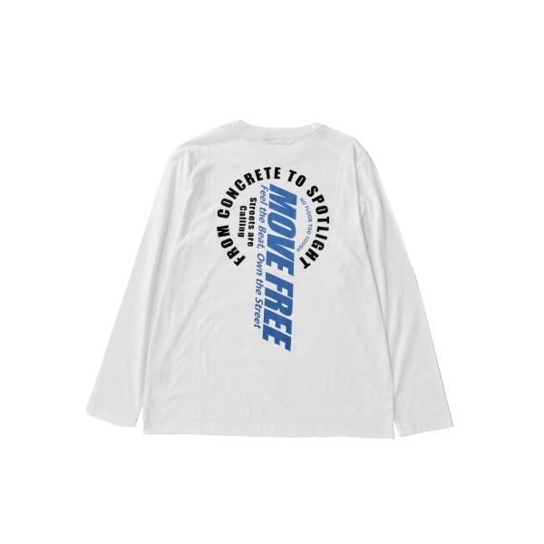 【プチプラ】バックサークルロゴ長袖Tシャツ