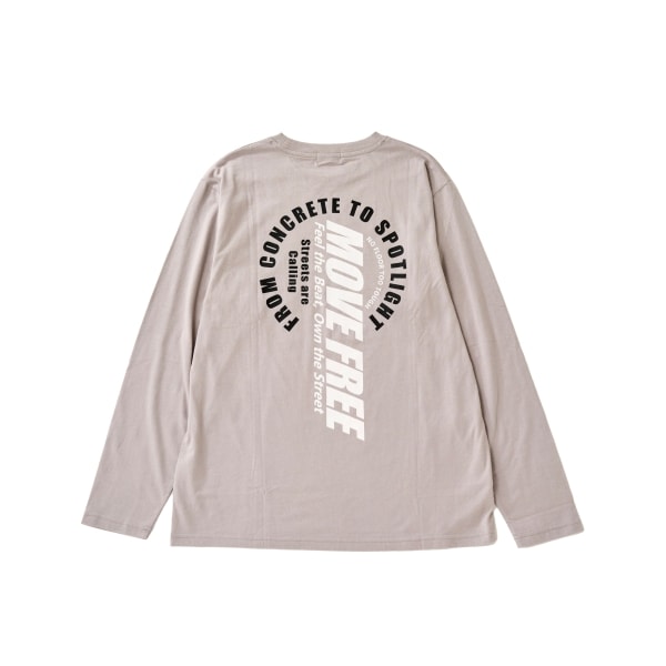 【プチプラ】バックサークルロゴ長袖Tシャツ