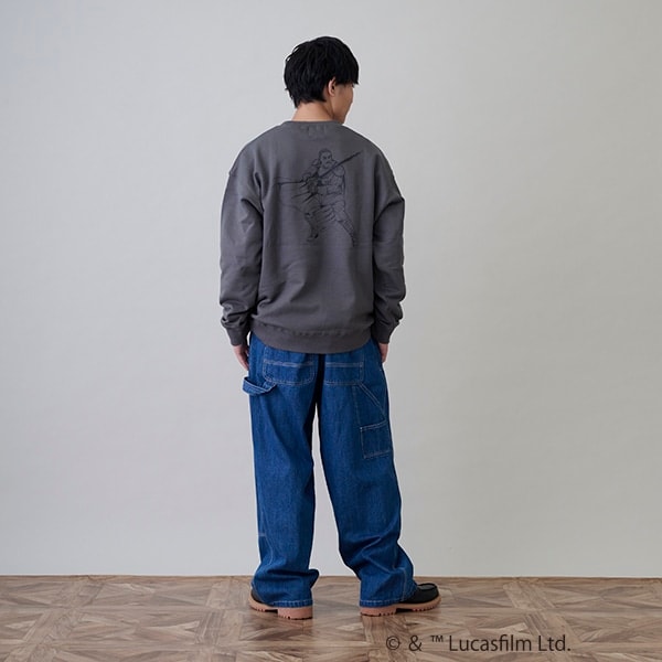 【GLSW.】 STAR WARS  マンダロリアン／裏毛アソートプリントトレーナー