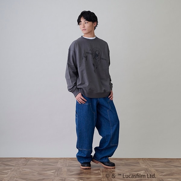 【GLSW.】 STAR WARS  マンダロリアン／裏毛アソートプリントトレーナー