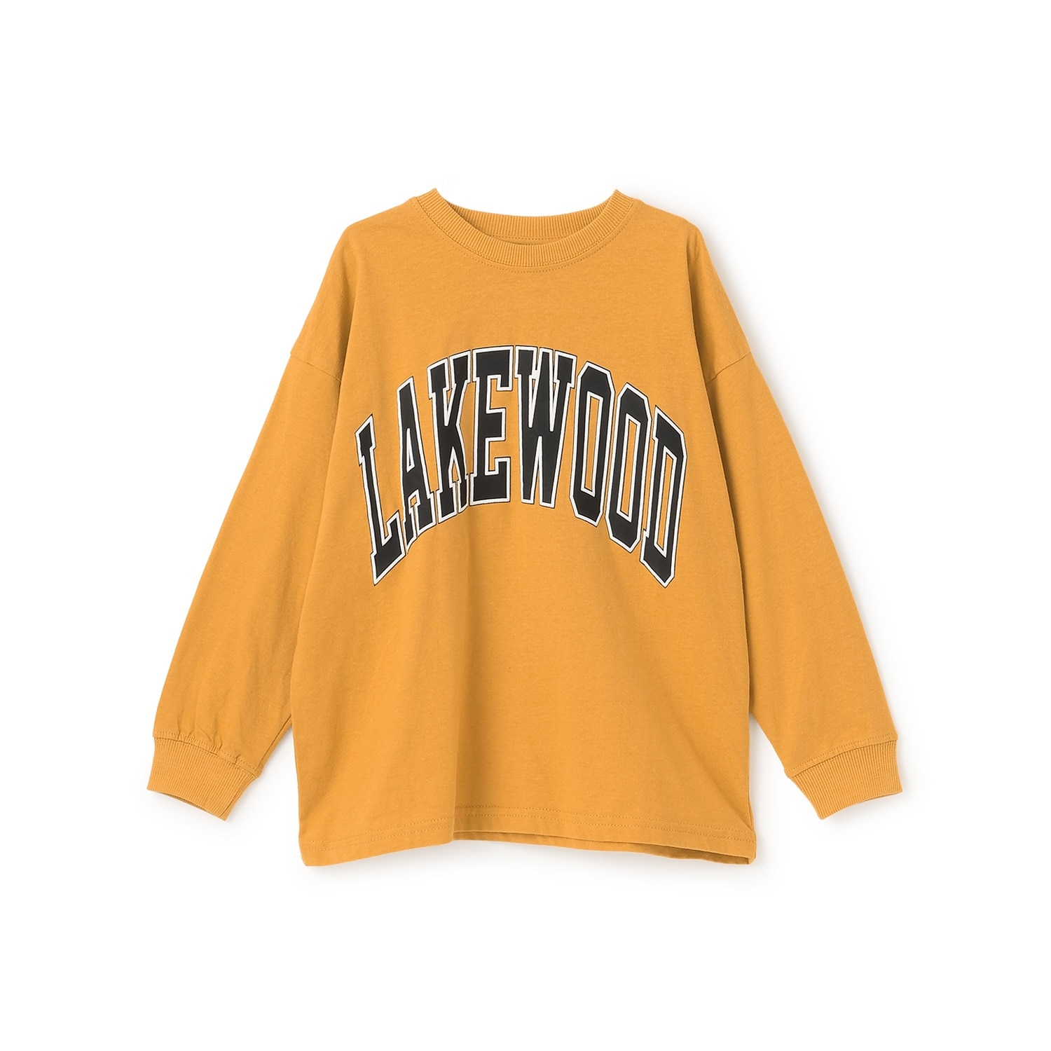 【SKIT0LY】ビッグカレッジフロントプリント長袖Tシャツ