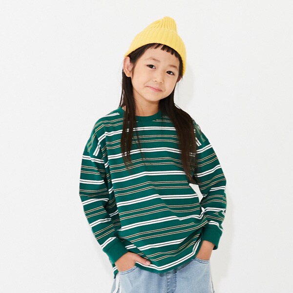 【SKIT0LY】ボーダー長袖Tシャツ