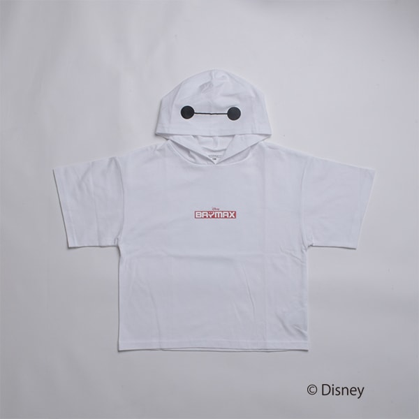 【SKIT0LY】【DISNEY】BAYMAX_フード付き半袖ビッグTシャツ