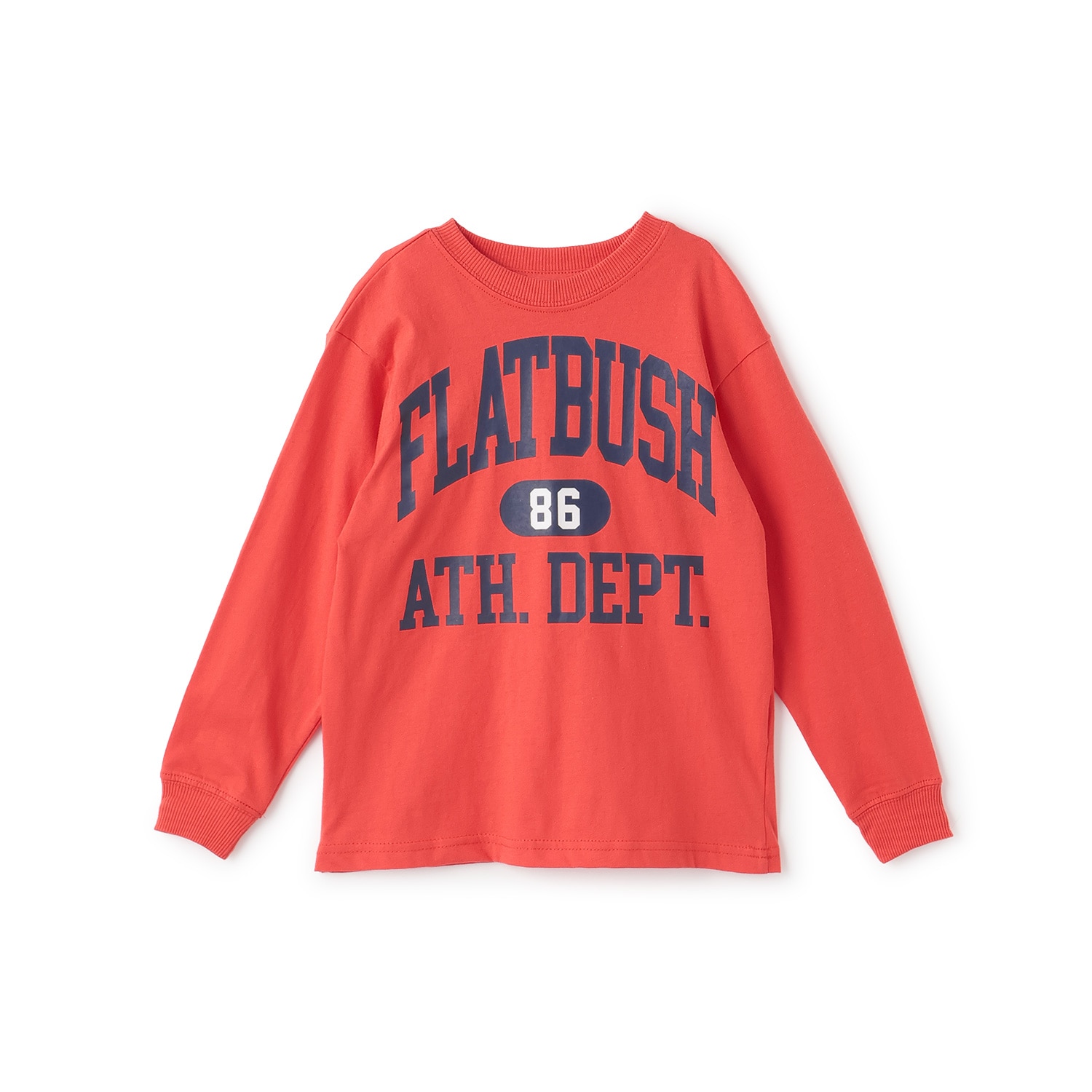 【プチプラ】フロントカレッジロゴ長袖Tシャツ_SK