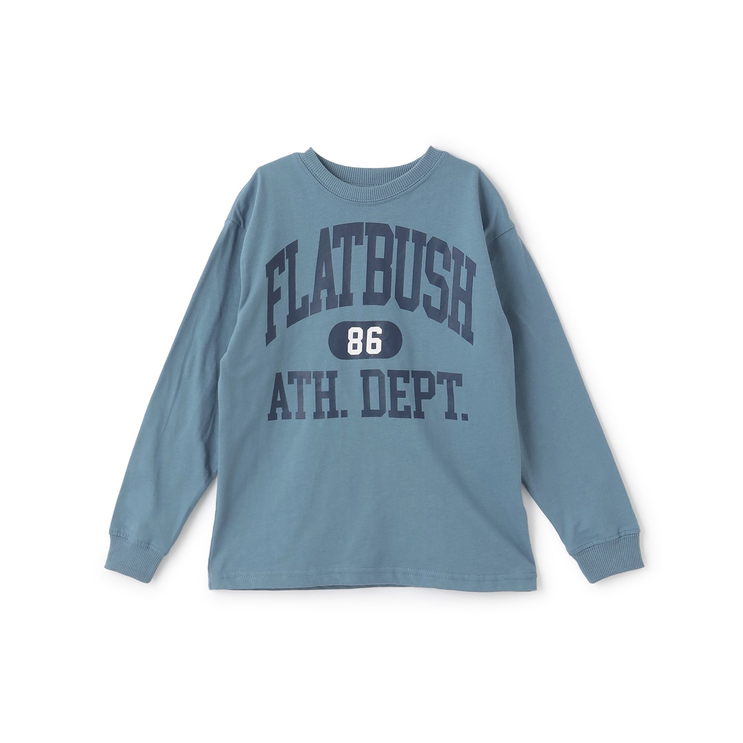 【プチプラ】フロントカレッジロゴ長袖Tシャツ_SK