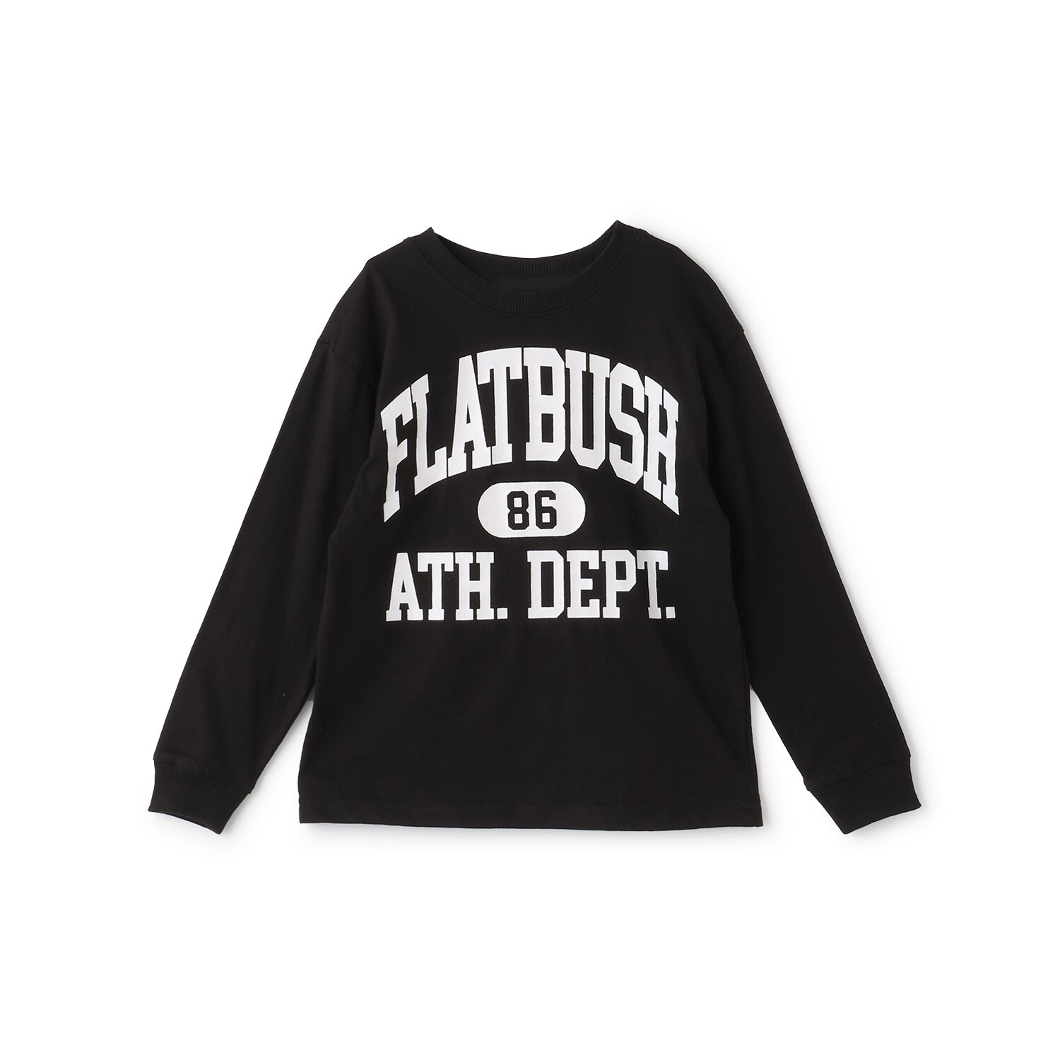 【プチプラ】フロントカレッジロゴ長袖Tシャツ_SK