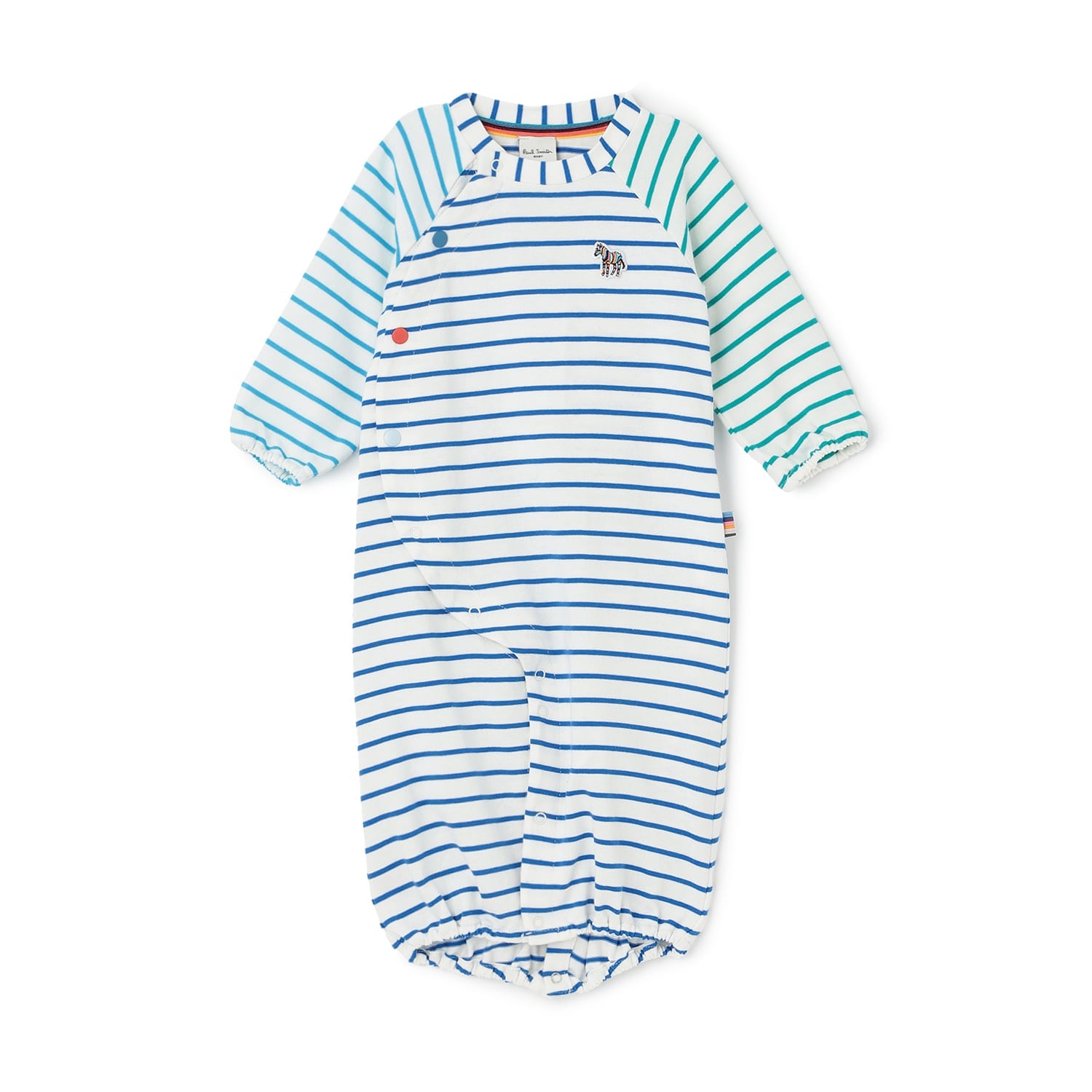 配色ボーダー2WAYオール