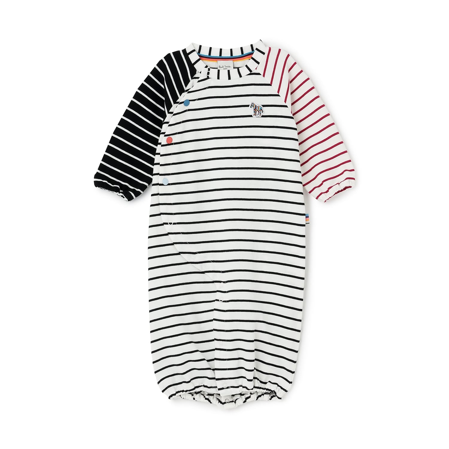 配色ボーダー2WAYオール