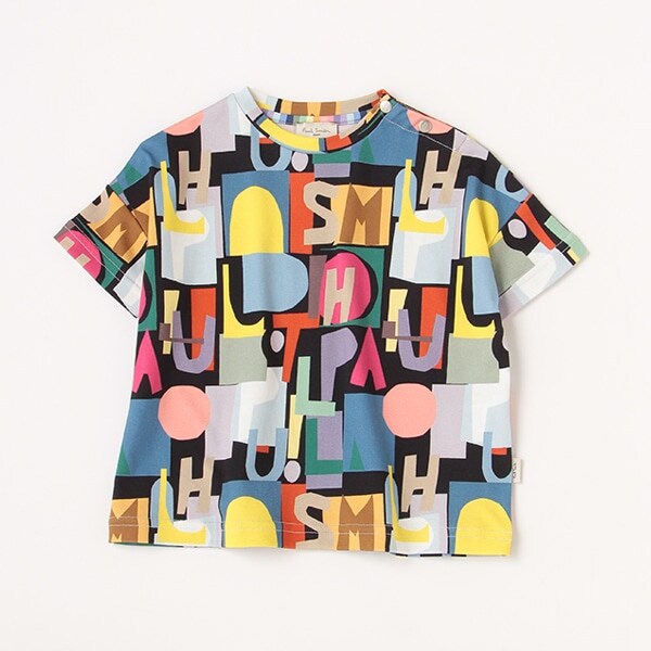 ベビー アルファベットプリントＴシャツ
