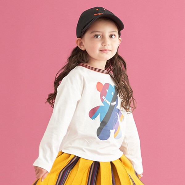 PS HAPPYベア長袖Tシャツ