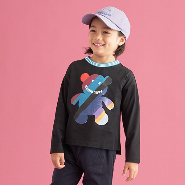 PS HAPPYベア長袖Tシャツ