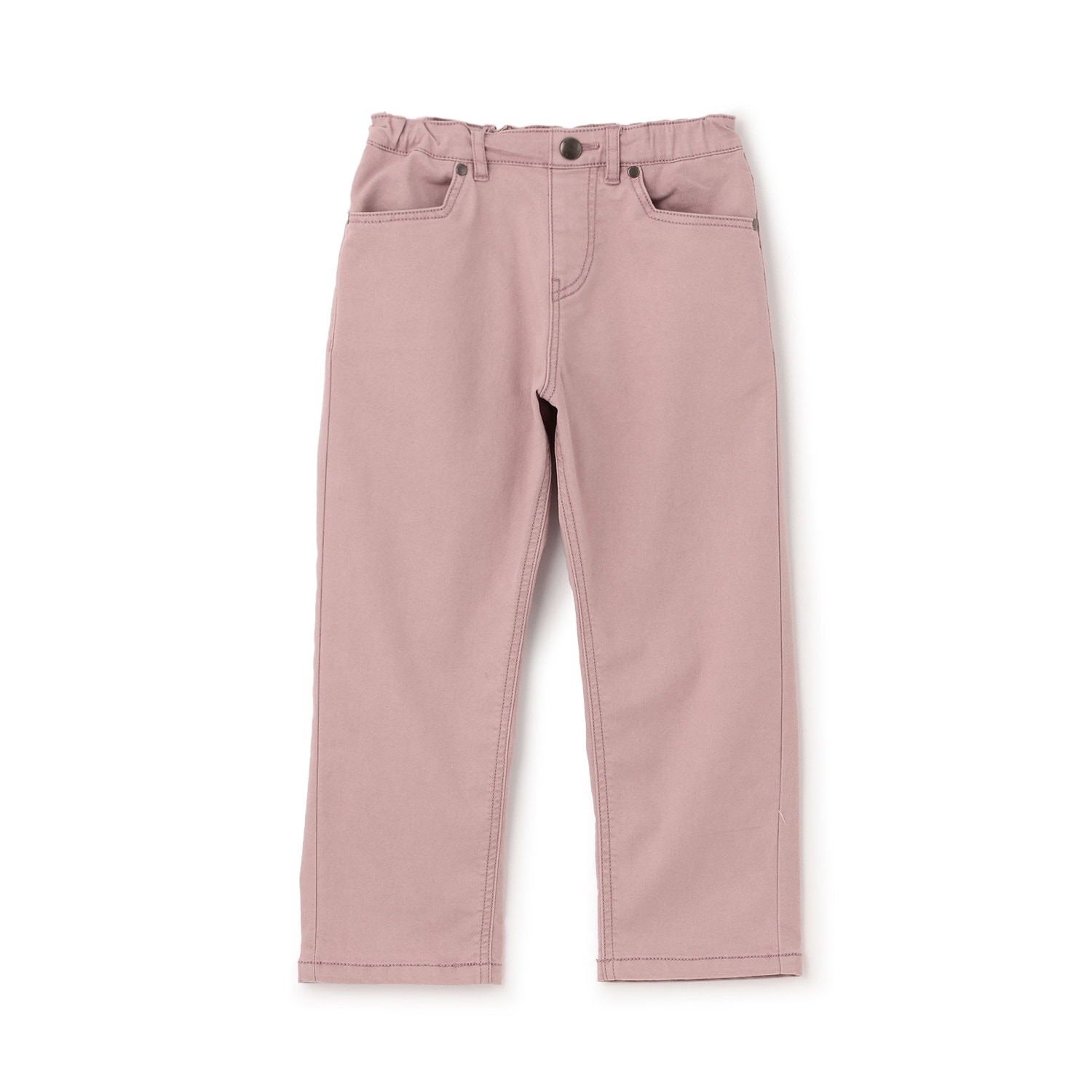 ポケットストライプ刺しゅうデニムロングパンツ