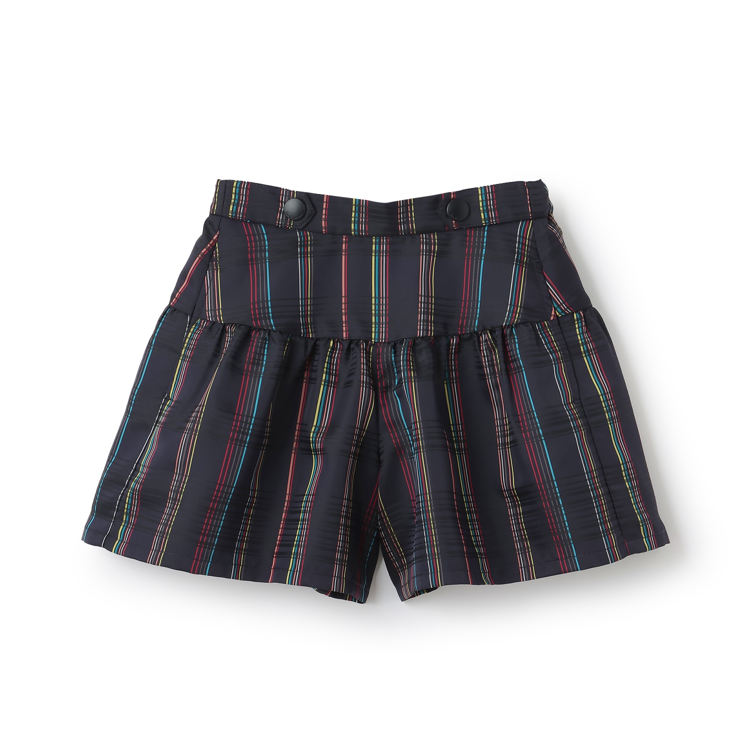 チェックジャカードタフタキュロット