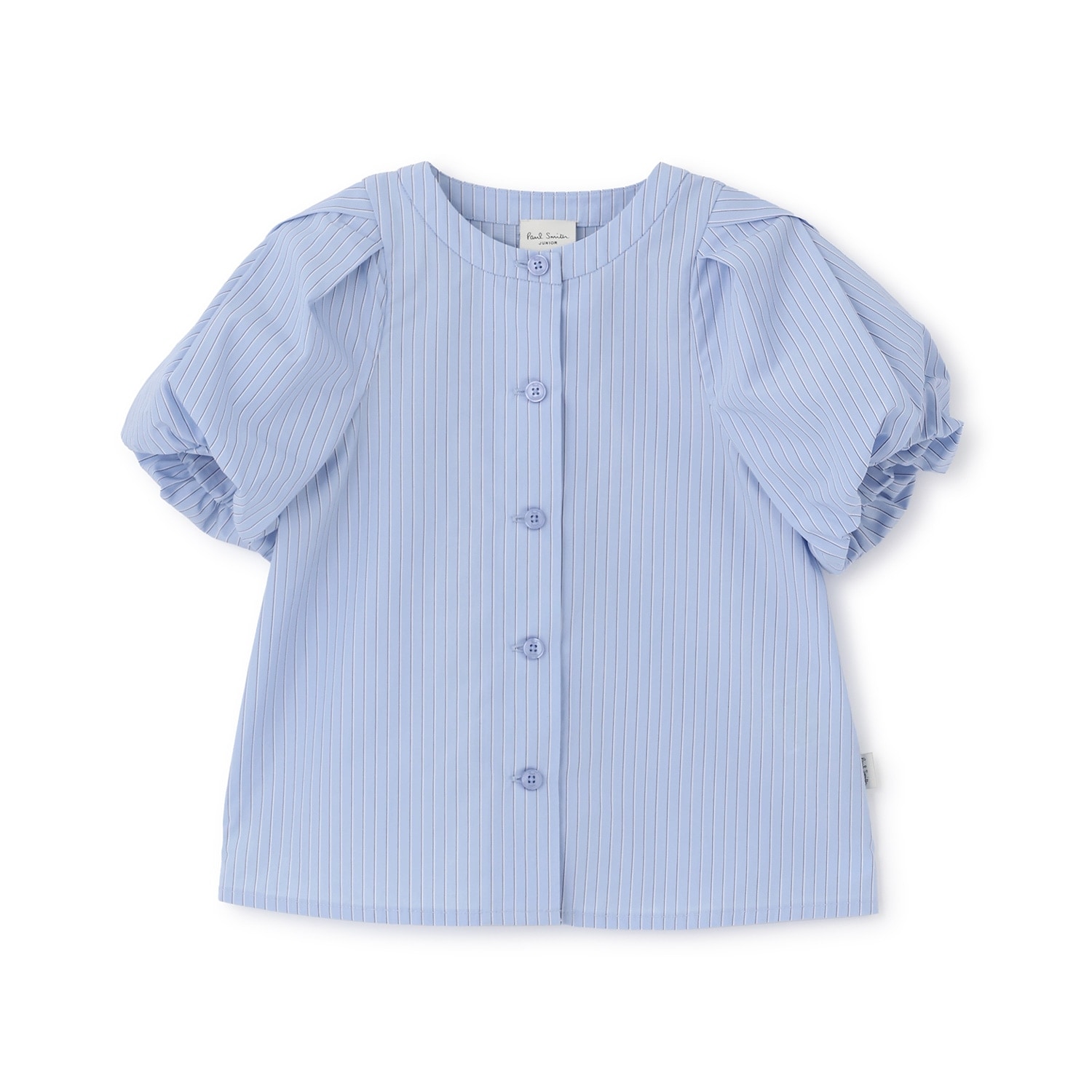 ストライプ半袖ブラウス