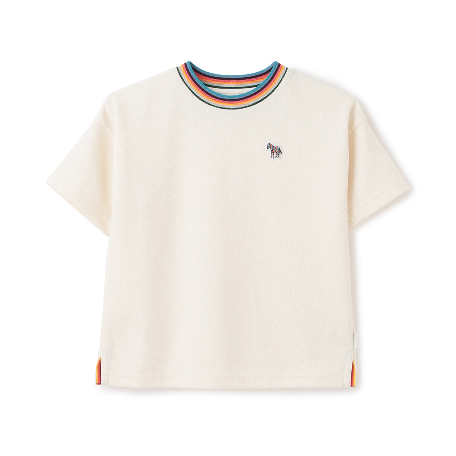 アーティストストライプリブ半袖Tシャツ