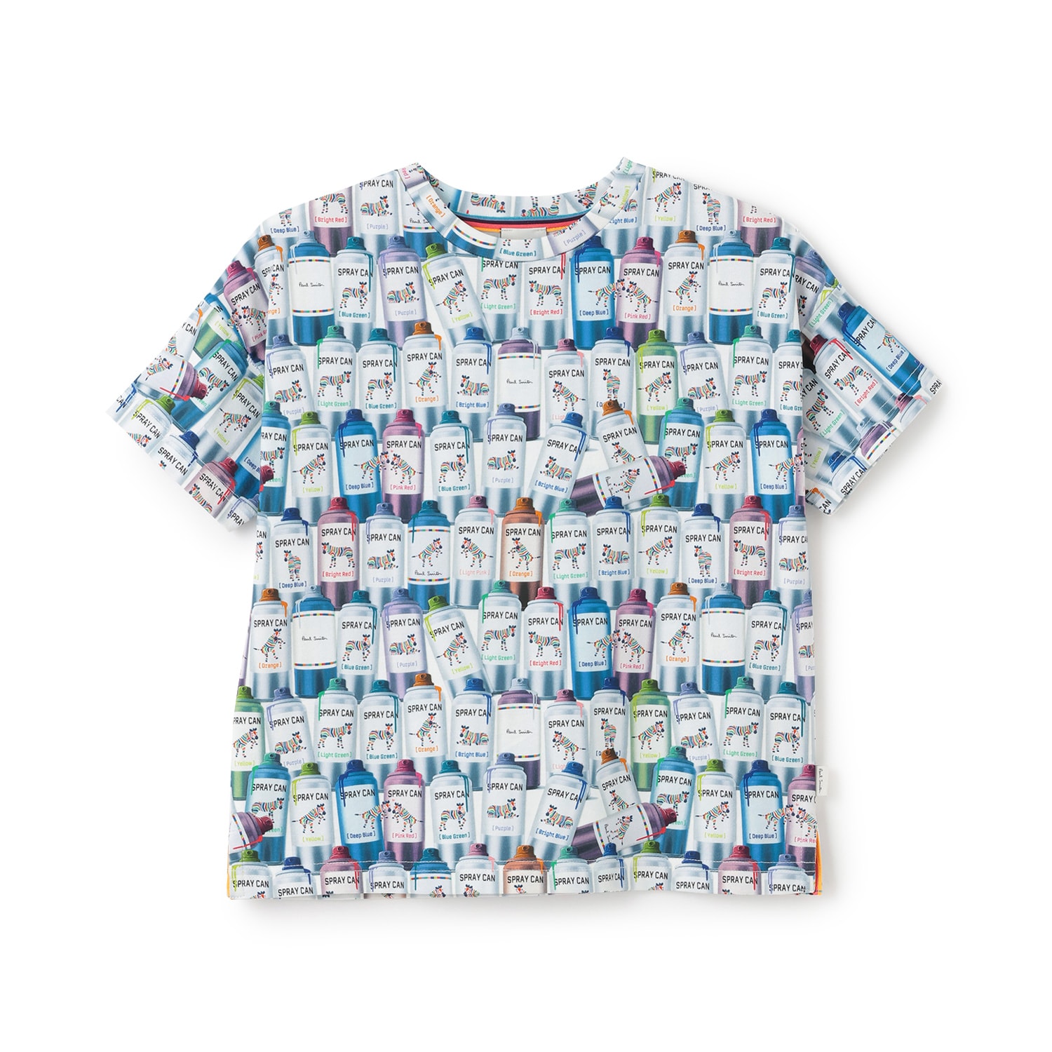 スプレー缶柄半袖Tシャツ