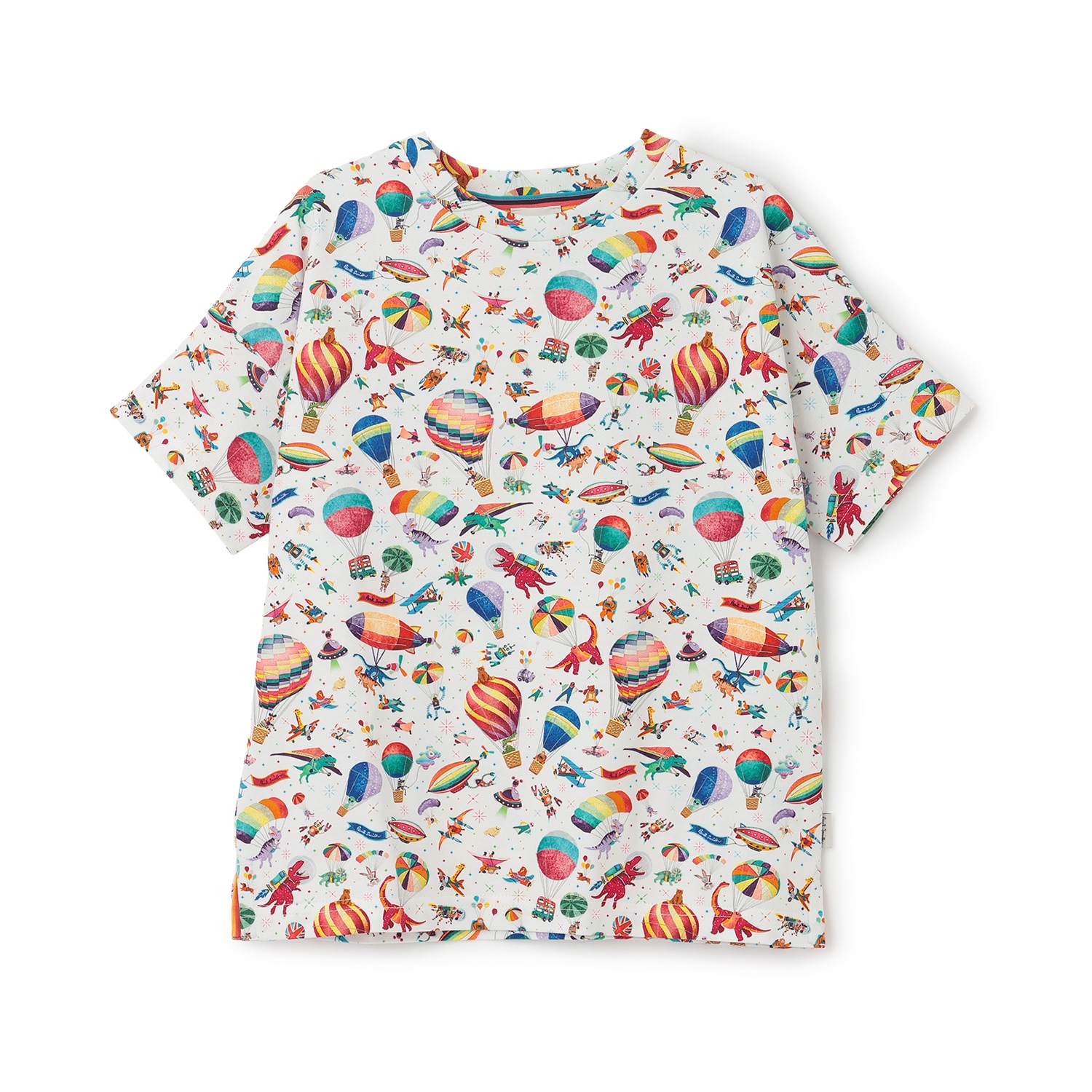 総柄プリント半袖Tシャツ