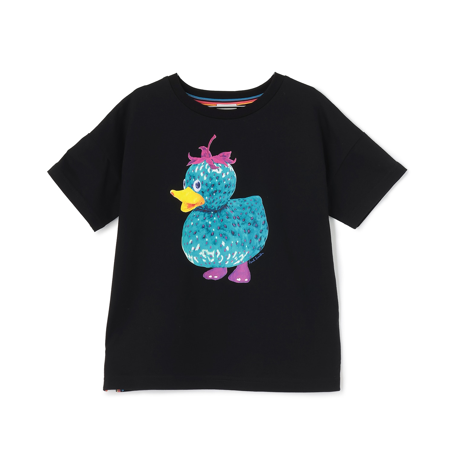 イチゴアヒルプリント半袖Tシャツ