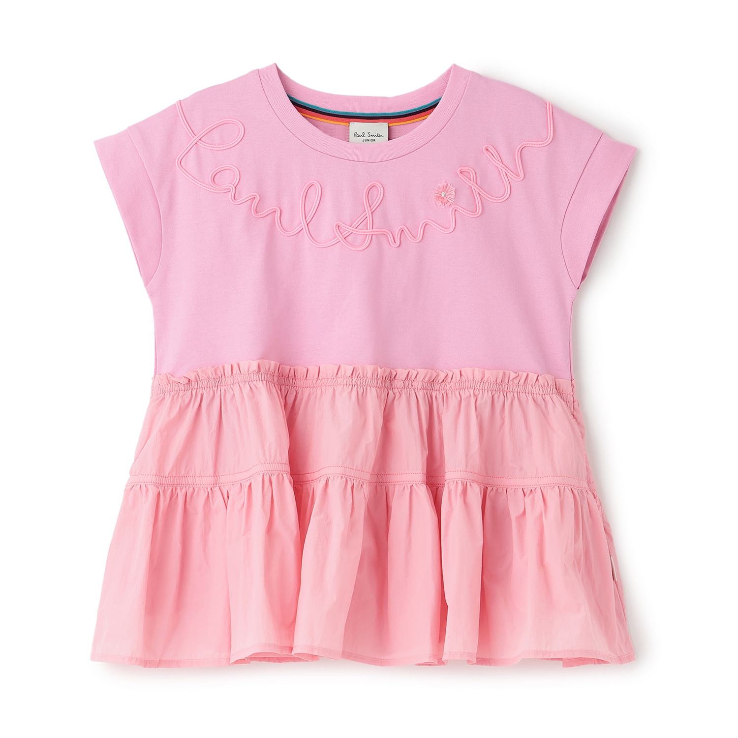 コード刺しゅうロゴチュニック