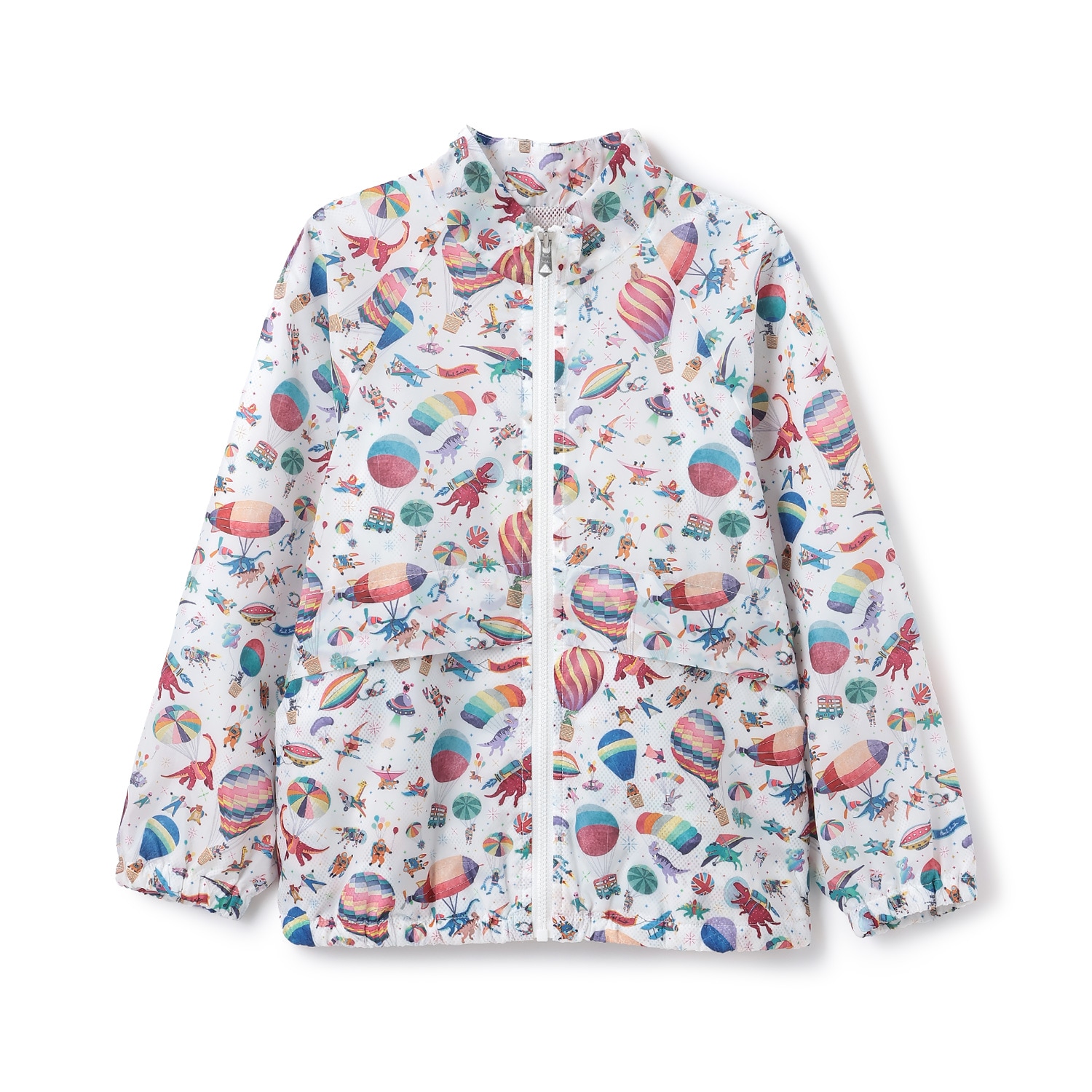 気球柄ジップブルゾン