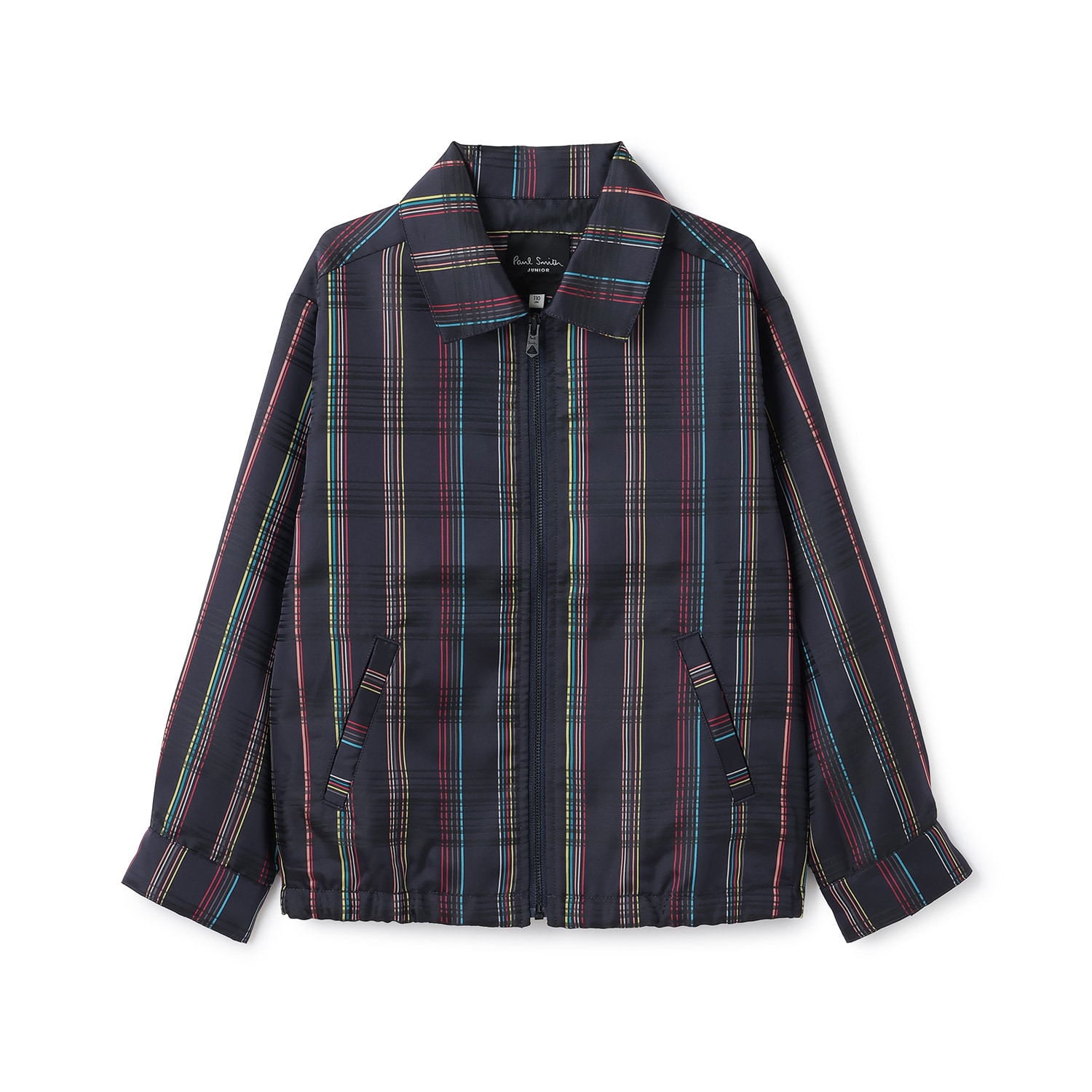 チェックジャカードジップブルゾン