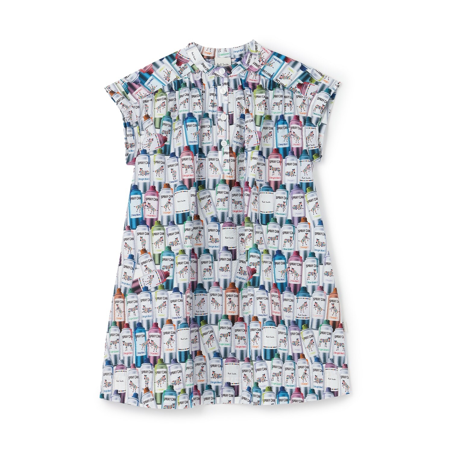 スプレー缶柄シャツワンピース